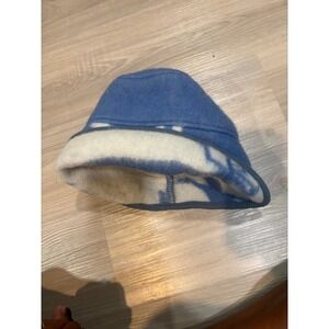 Lillunn Design of Norway 100% Pure New Wool Bucket HatBlue WhiteMade in Norway M